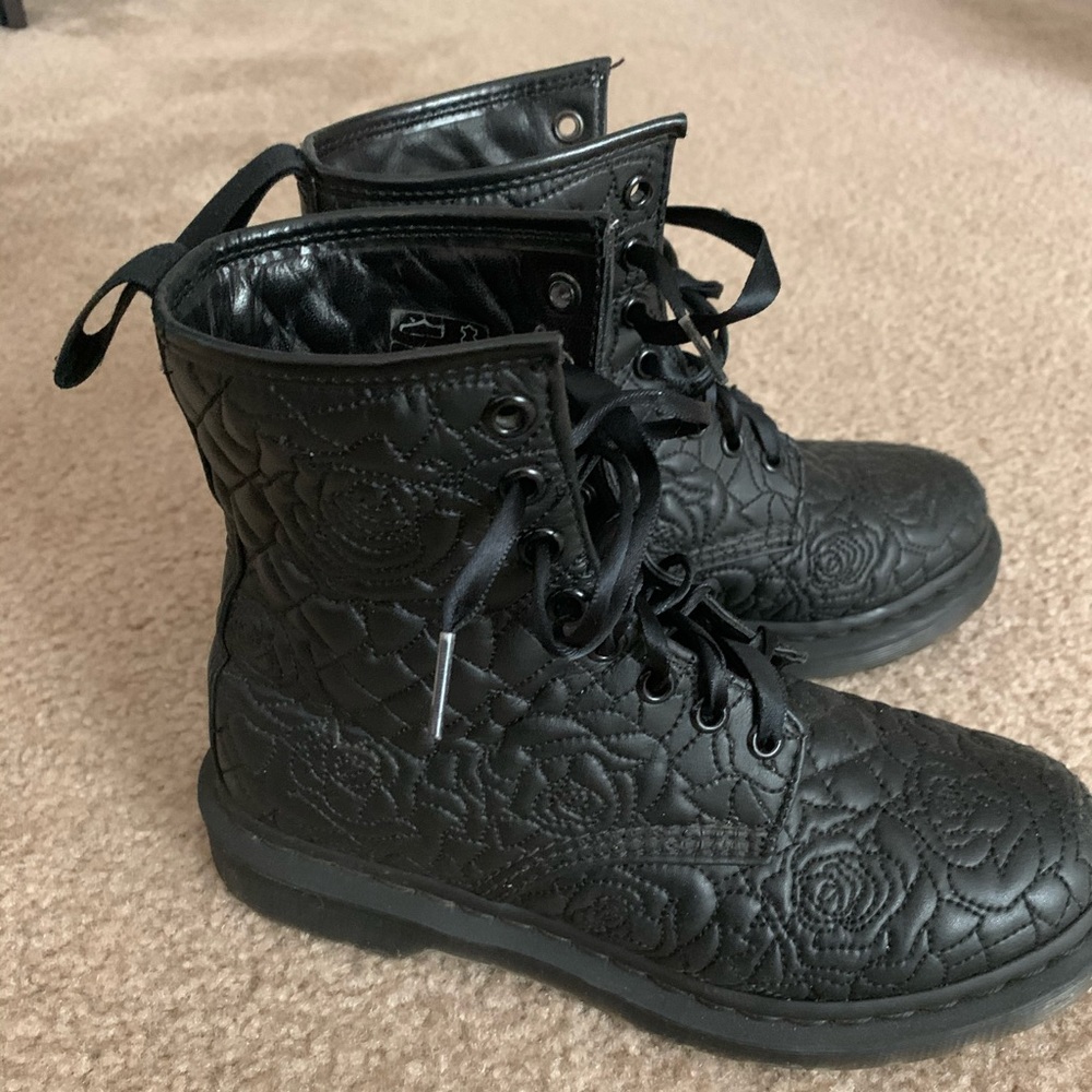 Embroidered Black Dr.Martens
